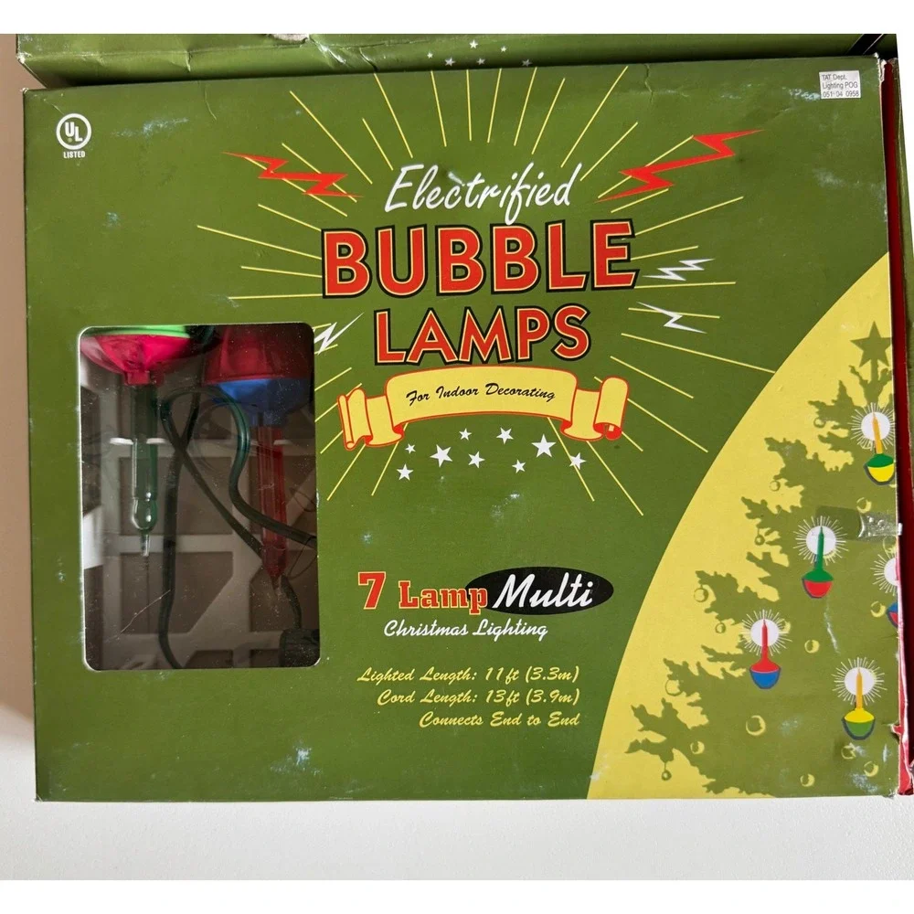 Vtg Target Electrified Bubble 7 Lamps Multi Christmas Lighting Set of 4 Boxes